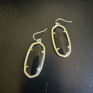 Black and Gold Kendra earrings